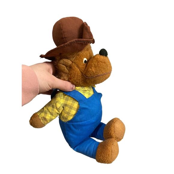 1982 Fisher-Price Toys Berenstain Bears Papa Plush 13" 778 Stuffed Bear Toy Doll - Picture 5 of 9